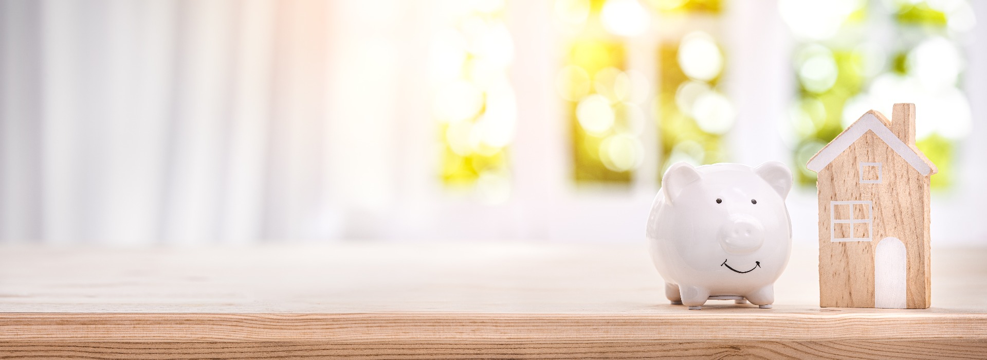 Sparschwein und Haus als Symbol für die Baufinanzierung in Schwerin